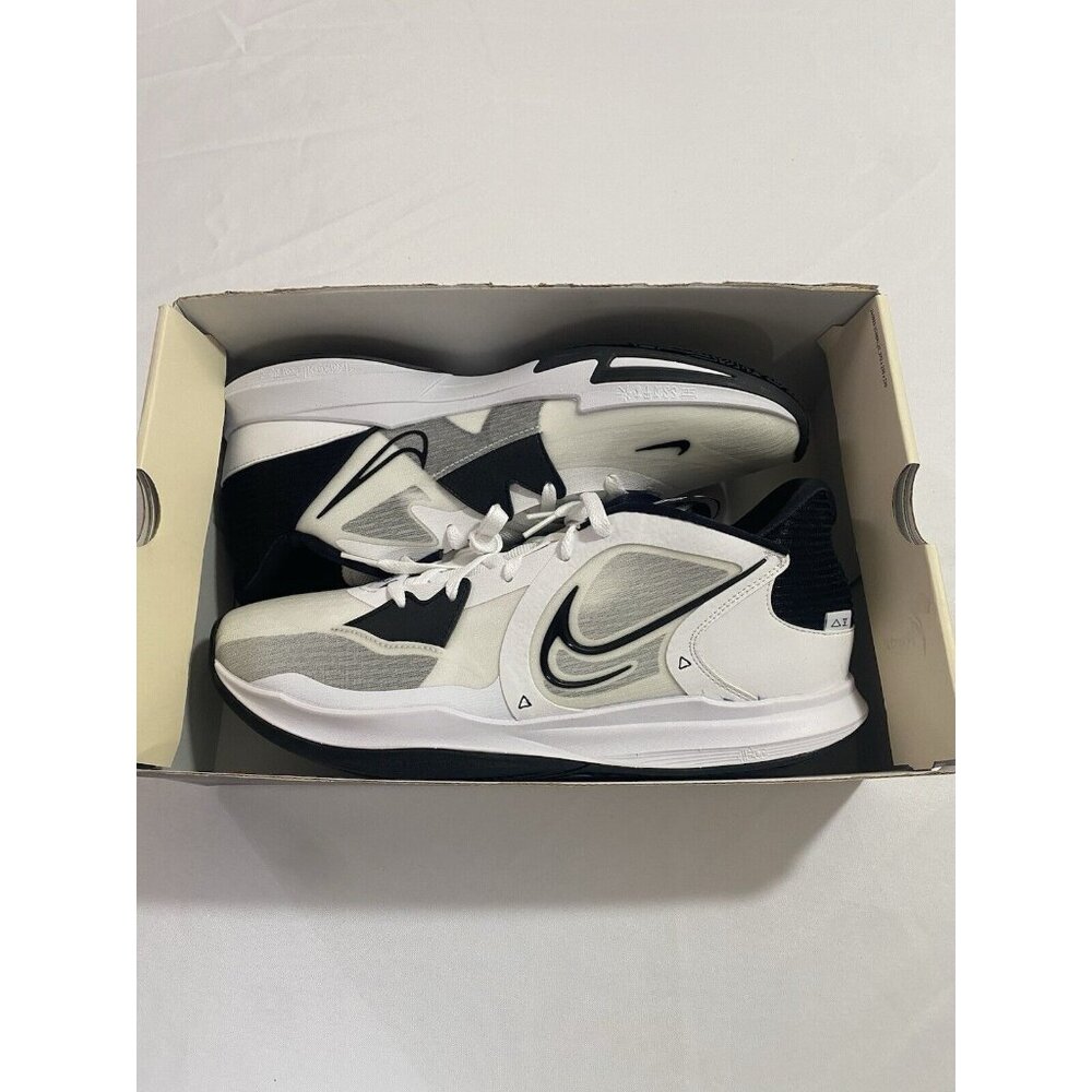 New Mens Size 15 White Black Nike Kyrie Low 5 TB Basketball Shoes DO9617 100